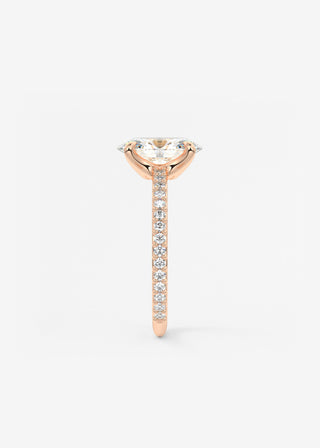Oval Solitaire With Raised Basket Gallery Lab Grown Diamond Engagement Ring