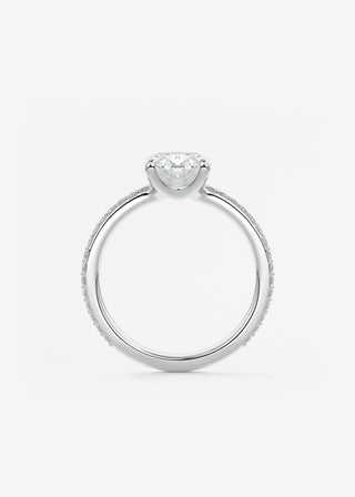 Oval Solitaire With Raised Basket Gallery Lab Grown Diamond Engagement Ring