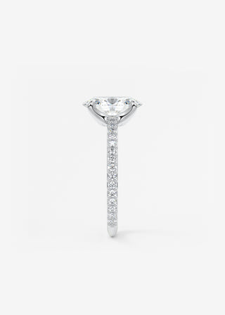 Oval Solitaire With Raised Basket Gallery Lab Grown Diamond Engagement Ring