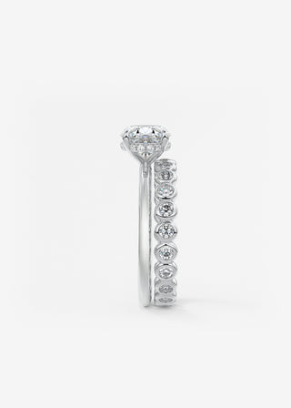 Oval Solitaire With Raised Basket Gallery Lab Grown Diamond Engagement Ring