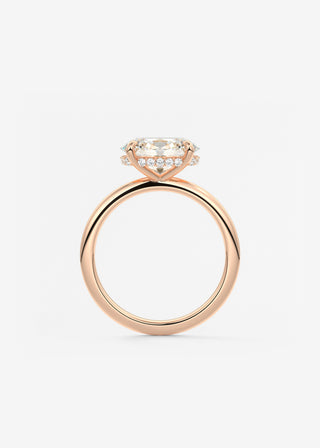 Oval Solitaire With Raised Basket Gallery Lab Grown Diamond Engagement Ring