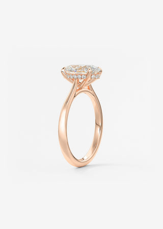 Oval Solitaire With Raised Basket Gallery Lab Grown Diamond Engagement Ring