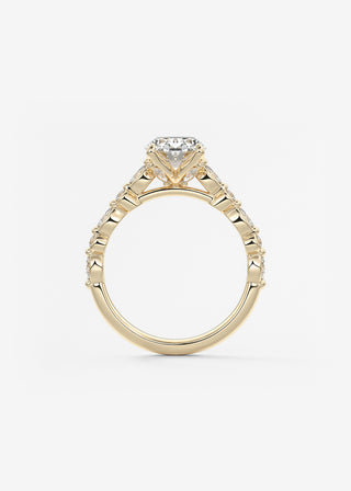 Oval Solitaire With Raised Basket Gallery Lab Grown Diamond Engagement Ring