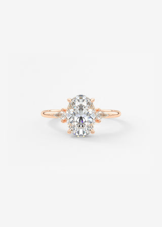 Oval Solitaire With Raised Basket Gallery Lab Grown Diamond Engagement Ring