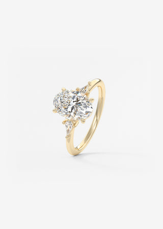 Oval Solitaire With Raised Basket Gallery Lab Grown Diamond Engagement Ring