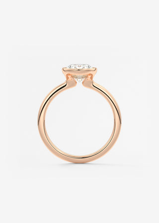 Oval Solitaire With Raised Basket Gallery Lab Grown Diamond Engagement Ring