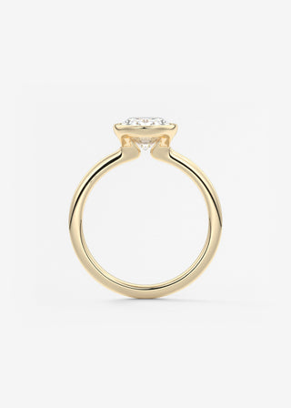 Oval Solitaire With Raised Basket Gallery Lab Grown Diamond Engagement Ring