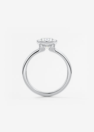 Oval Solitaire With Raised Basket Gallery Lab Grown Diamond Engagement Ring