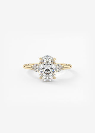 Oval Solitaire With Raised Basket Gallery Lab Grown Diamond Engagement Ring