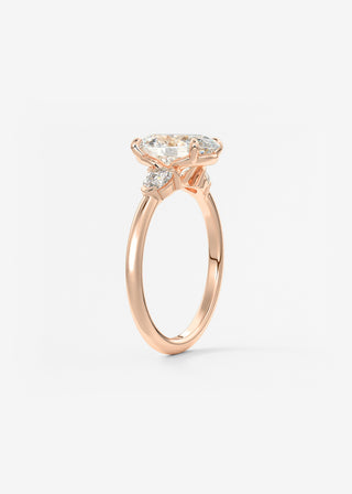 Oval Solitaire With Raised Basket Gallery Lab Grown Diamond Engagement Ring