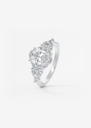 Oval Solitaire With Raised Basket Gallery Lab Grown Diamond Engagement Ring