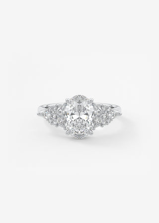 Oval Solitaire With Raised Basket Gallery Lab Grown Diamond Engagement Ring