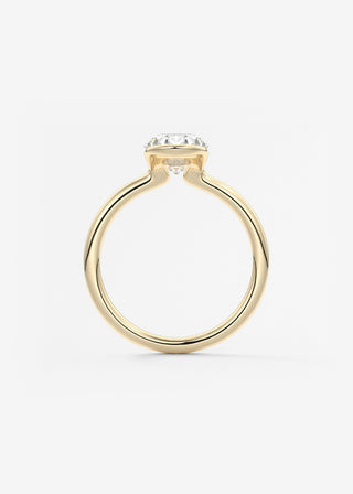 Oval Solitaire With Raised Basket Gallery Lab Grown Diamond Engagement Ring