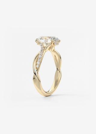 Oval Solitaire With Raised Basket Gallery Lab Grown Diamond Engagement Ring