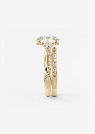 Oval Solitaire With Raised Basket Gallery Lab Grown Diamond Engagement Ring