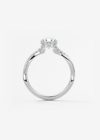 Oval Solitaire With Raised Basket Gallery Lab Grown Diamond Engagement Ring