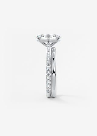 Oval Solitaire With Raised Basket Gallery Lab Grown Diamond Engagement Ring