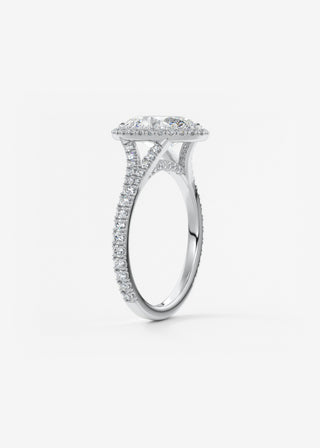 Oval Solitaire With Raised Basket Gallery Lab Grown Diamond Engagement Ring