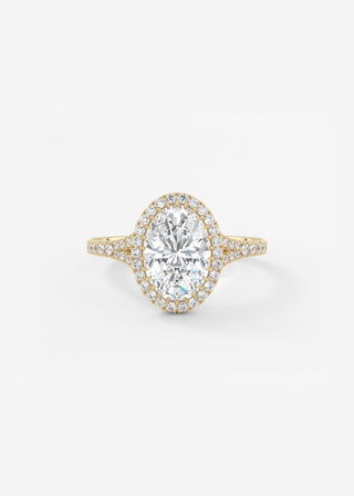 Oval Solitaire With Raised Basket Gallery Lab Grown Diamond Engagement Ring