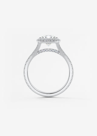 Oval Solitaire With Raised Basket Gallery Lab Grown Diamond Engagement Ring