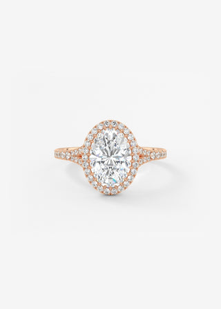 Oval Solitaire With Raised Basket Gallery Lab Grown Diamond Engagement Ring
