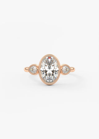 Oval Solitaire With Raised Basket Gallery Lab Grown Diamond Engagement Ring
