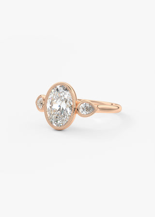Oval Solitaire With Raised Basket Gallery Lab Grown Diamond Engagement Ring