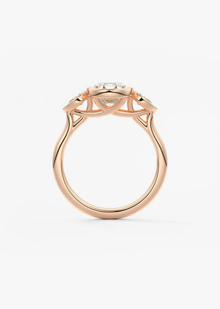 Oval Solitaire With Raised Basket Gallery Lab Grown Diamond Engagement Ring
