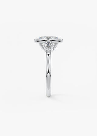 Oval Solitaire With Raised Basket Gallery Lab Grown Diamond Engagement Ring