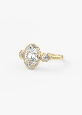 Oval Solitaire With Raised Basket Gallery Lab Grown Diamond Engagement Ring