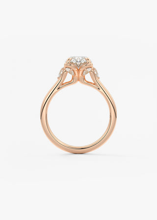 Oval Solitaire With Raised Basket Gallery Lab Grown Diamond Engagement Ring