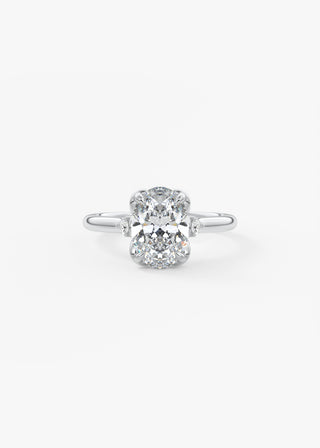 Oval Solitaire With Raised Basket Gallery Lab Grown Diamond Engagement Ring
