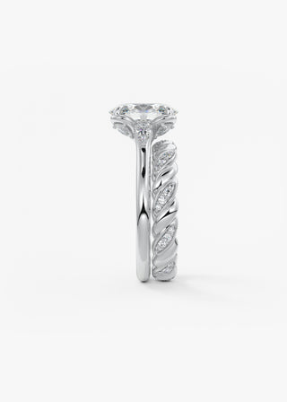 Oval Solitaire With Raised Basket Gallery Lab Grown Diamond Engagement Ring
