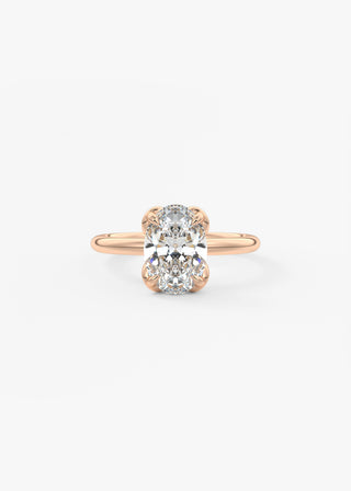 Oval Solitaire With Raised Basket Gallery Lab Grown Diamond Engagement Ring
