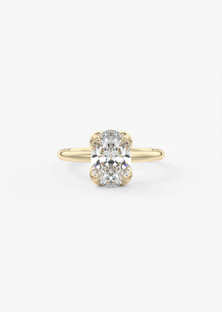 Oval Solitaire With Raised Basket Gallery Lab Grown Diamond Engagement Ring