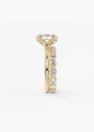 Oval Solitaire With Raised Basket Gallery Lab Grown Diamond Engagement Ring