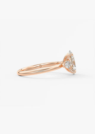 Oval Solitaire With Raised Basket Gallery Lab Grown Diamond Engagement Ring