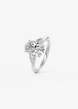 Oval Solitaire With Raised Basket Gallery Lab Grown Diamond Engagement Ring