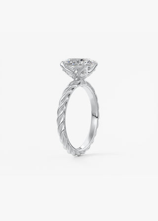 Oval Solitaire With Raised Basket Gallery Lab Grown Diamond Engagement Ring