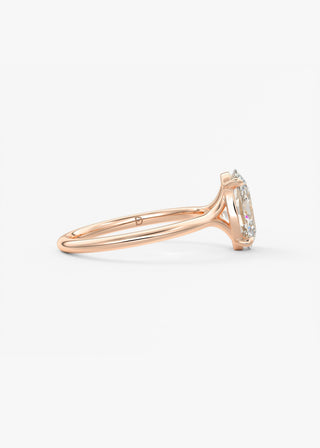 Oval Solitaire With Raised Basket Gallery Lab Grown Diamond Engagement Ring