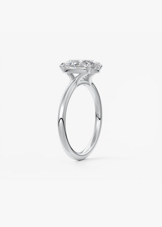 Oval Solitaire With Raised Basket Gallery Lab Grown Diamond Engagement Ring