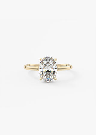 Oval Solitaire With Raised Basket Gallery Lab Grown Diamond Engagement Ring