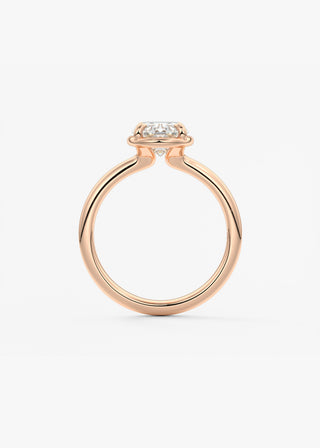 Oval Solitaire With Raised Basket Gallery Lab Grown Diamond Engagement Ring