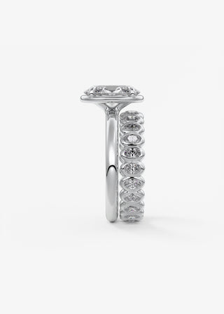 Oval Solitaire With Raised Basket Gallery Lab Grown Diamond Engagement Ring