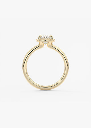 Oval Solitaire With Raised Basket Gallery Lab Grown Diamond Engagement Ring