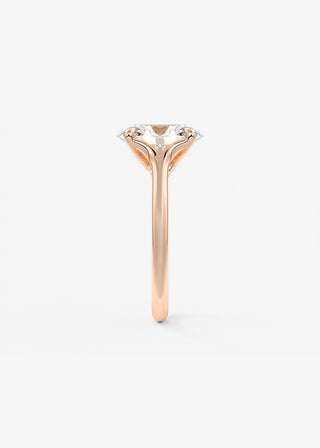 Oval Solitaire With Raised Basket Gallery Lab Grown Diamond Engagement Ring