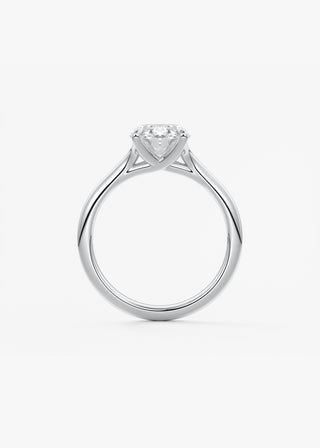 Oval Solitaire With Raised Basket Gallery Lab Grown Diamond Engagement Ring