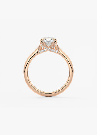 Oval Solitaire With Raised Basket Gallery Lab Grown Diamond Engagement Ring