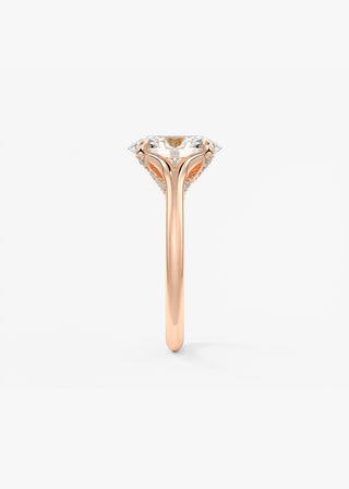 Oval Solitaire With Raised Basket Gallery Lab Grown Diamond Engagement Ring