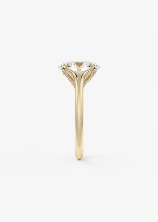 Oval Solitaire With Raised Basket Gallery Lab Grown Diamond Engagement Ring